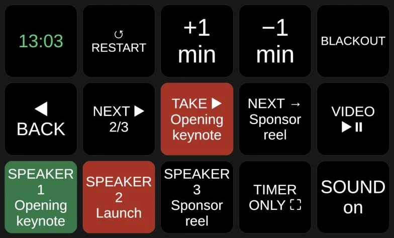 Кнопки CueDeck на Stream Deck через Companion